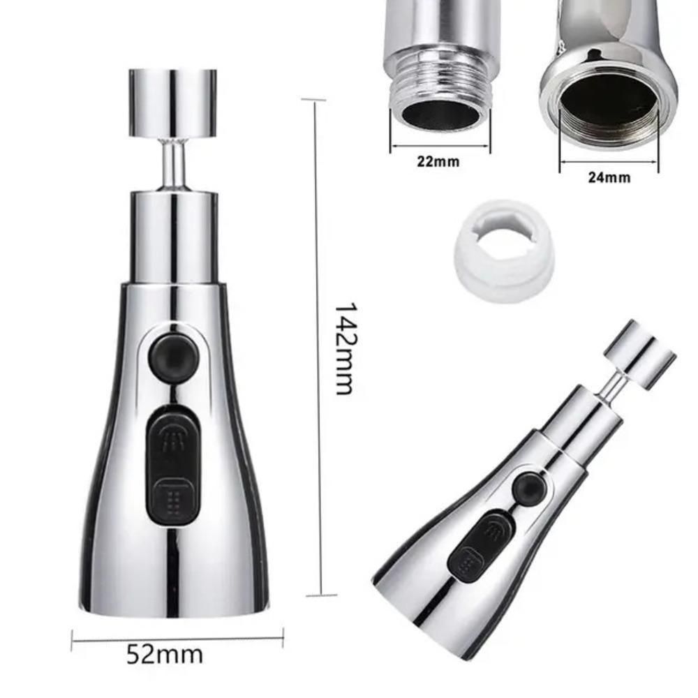 🏡 3 Modes Kitchen Sink Faucet – Stainless Steel - Bazarshopy