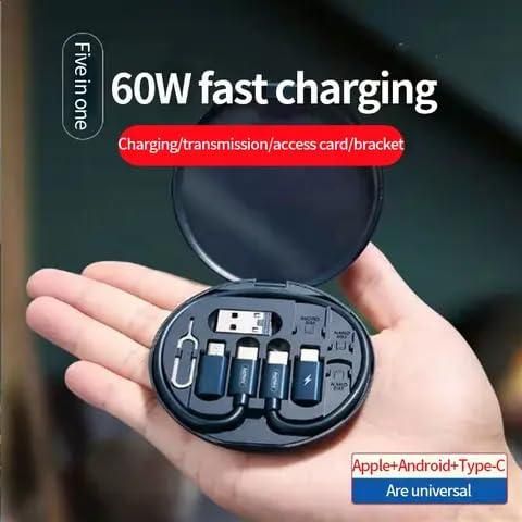 Fast Charging Travel Cabel Set - Bazarshopy