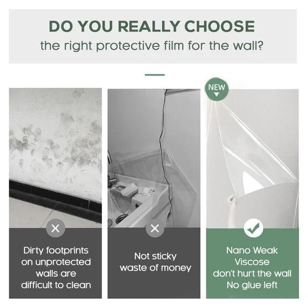 🛡️ Self - Adhesive Transparent Electrostatic Wall Protection Film (Buy 1 Get 1 Free) - Bazarshopy